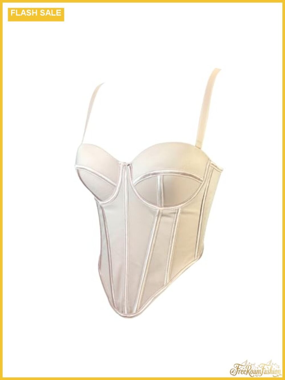 Vintage Strap Bustier Corset Crop Top Push Up Club Party Vest Camisole